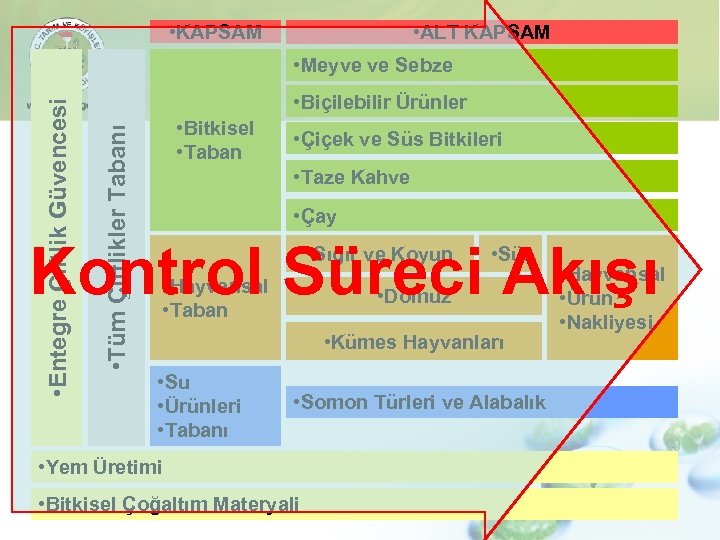  • KAPSAM • ALT KAPSAM • Biçilebilir Ürünler • Bitkisel • Taban •