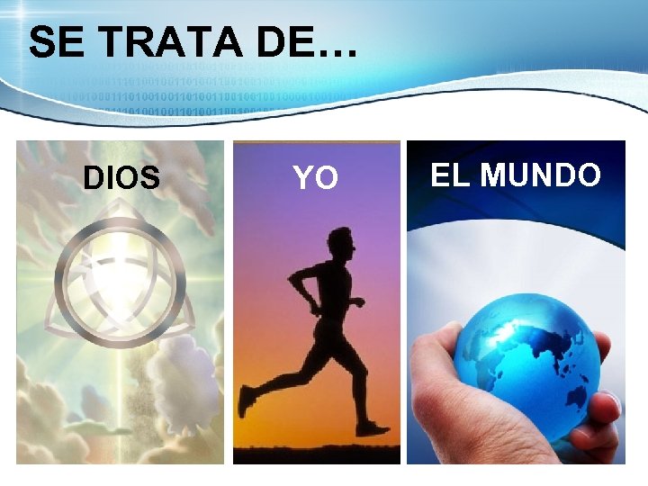 SE TRATA DE… DIOS YO EL MUNDO 