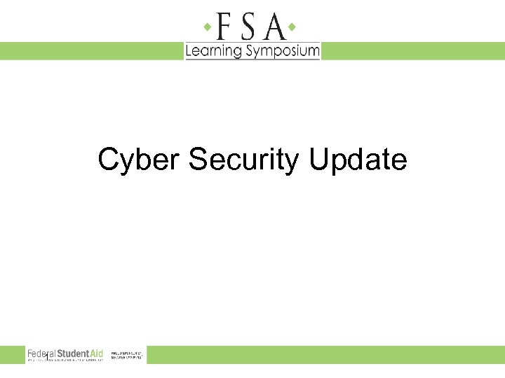 Cyber Security Update 1 