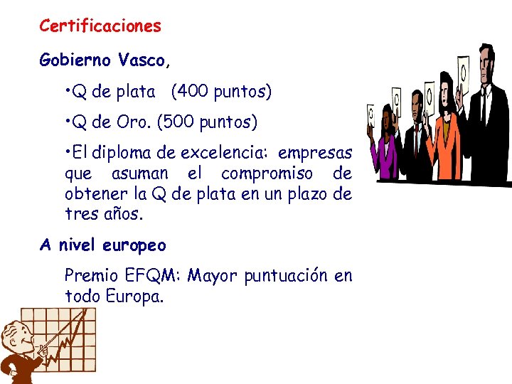 Certificaciones Gobierno Vasco, • Q de plata (400 puntos) • Q de Oro. (500