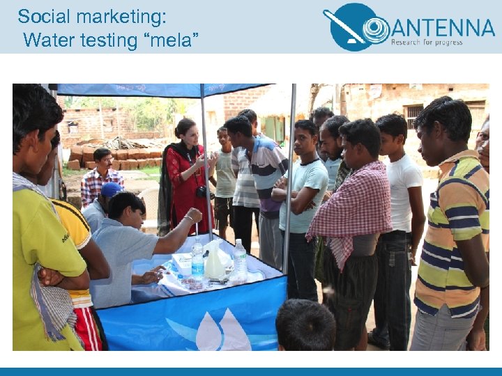 Social marketing: Water testing “mela” 