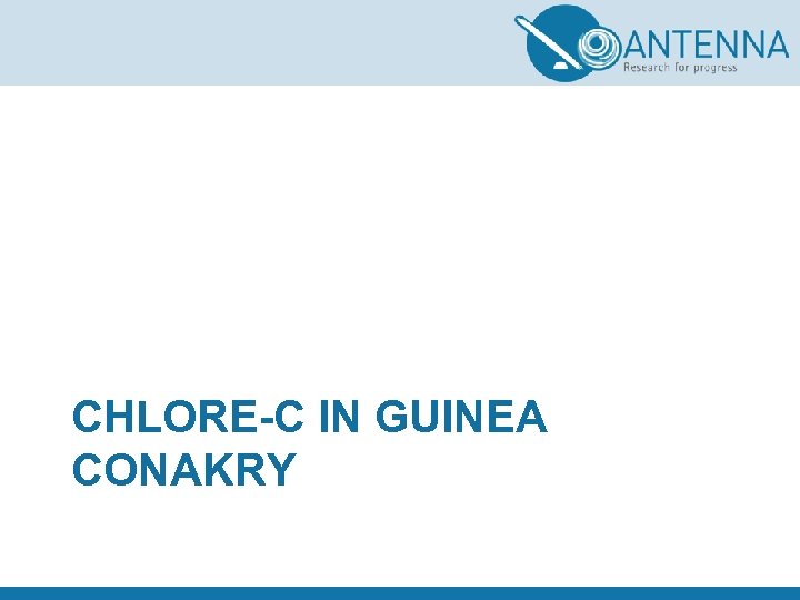 CHLORE-C IN GUINEA CONAKRY 