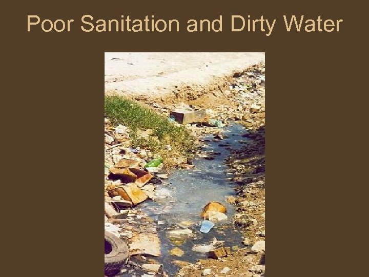 Poor Sanitation and Dirty Water 