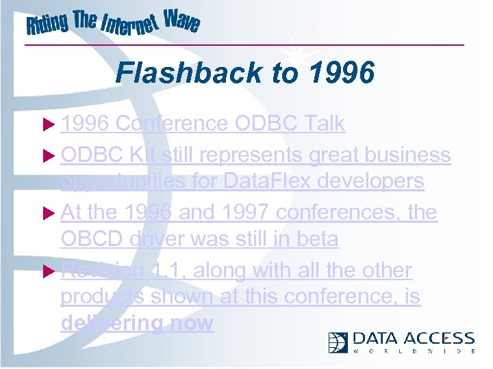 Odbc Unplugged What S New In The Data Flex