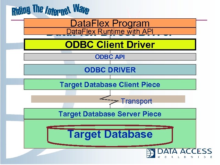 Data. Flex Program Data. Flex Direct API Data. Flex Runtime with. Driver ODBC Client
