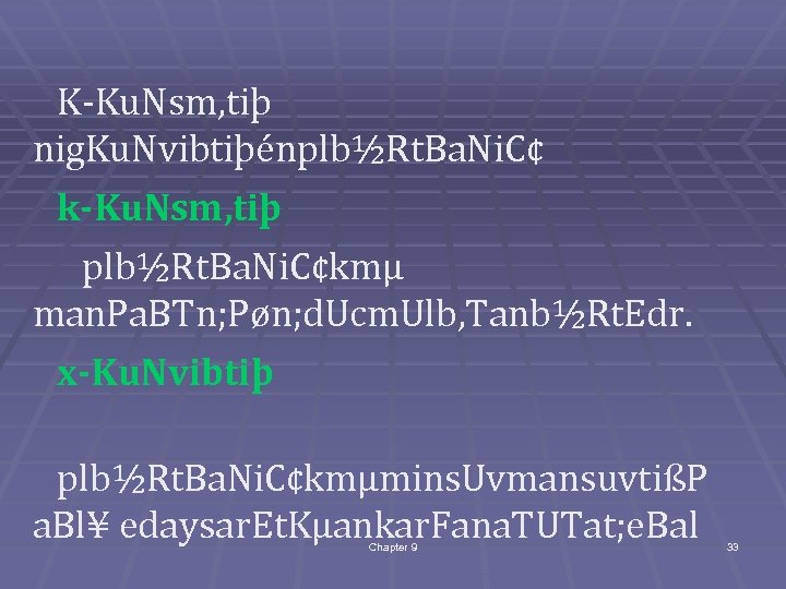 K-Ku. Nsm, tiþ nig. Ku. Nvibtiþénplb½Rt. Ba. Ni. C¢ k-Ku. Nsm, tiþ plb½Rt. Ba.