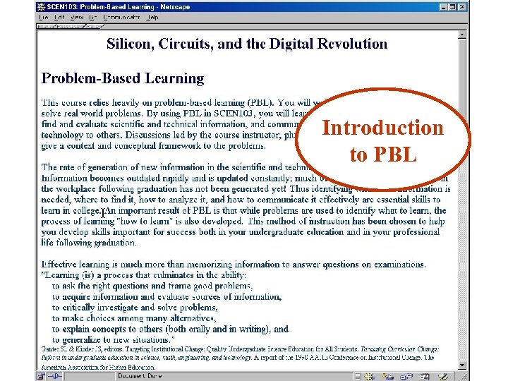 Introduction to PBL 
