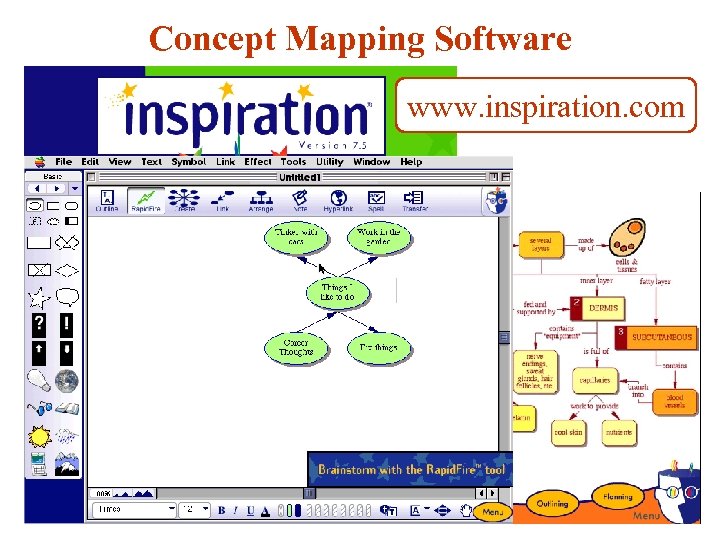 Concept Mapping Software www. inspiration. com 