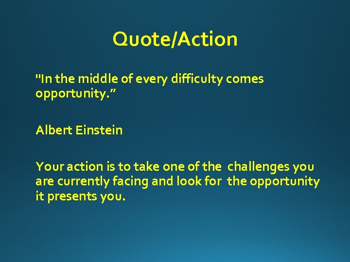 Quote/Action 