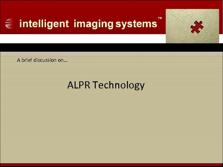 A brief discussion on… ALPR Technology 