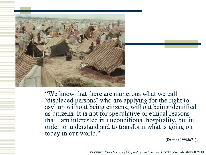 “We know that there are numerous what we call ‘displaced persons’ who are applying