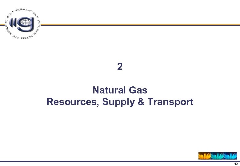 2 Natural Gas Resources, Supply & Transport 40 