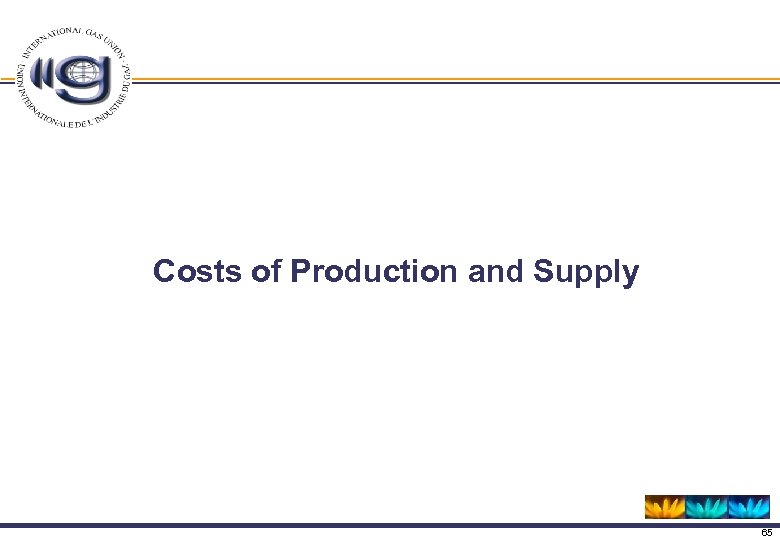 Costs of Production and Supply 65 