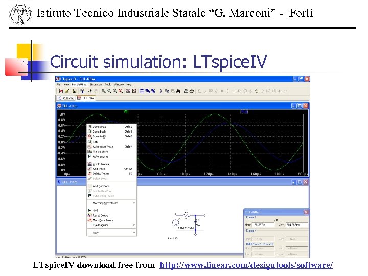 Istituto Tecnico Industriale Statale “G. Marconi” - Forlì Circuit simulation: LTspice. IV download free