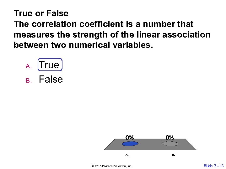 True or False The correlation coefficient is a number that measures the strength of