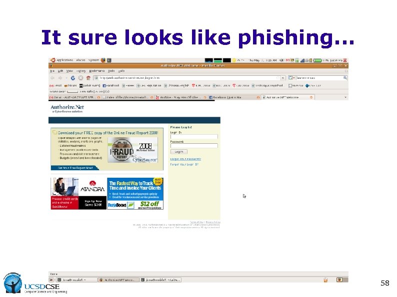 It sure looks like phishing. . . 58 