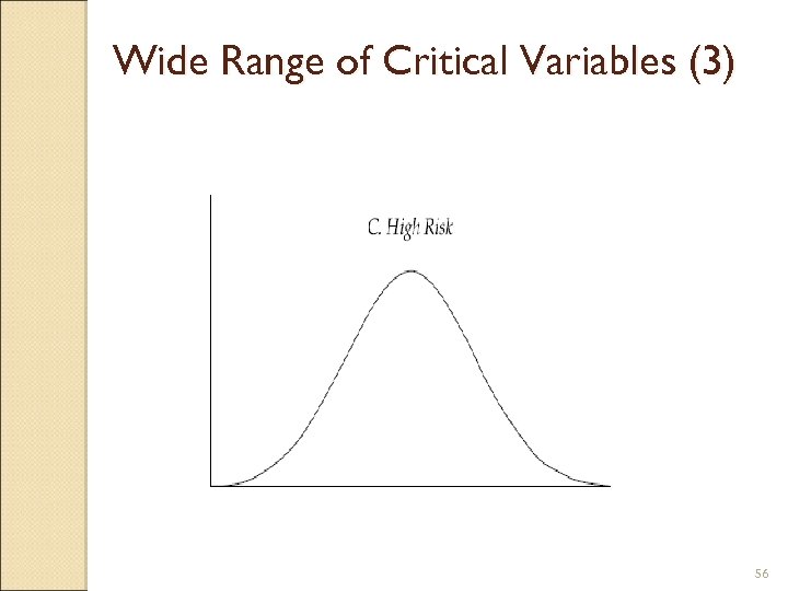 Wide Range of Critical Variables (3) 56 
