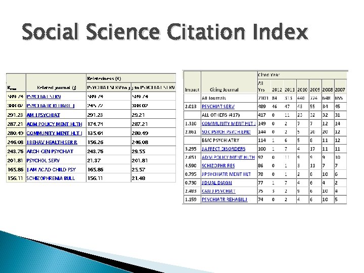 Social Science Citation Index 