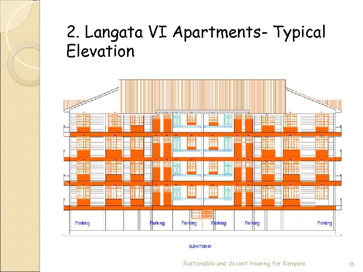 2. Langata VI Apartments- Typical Elevation Sustainable and decent housing for Kenyans 18 