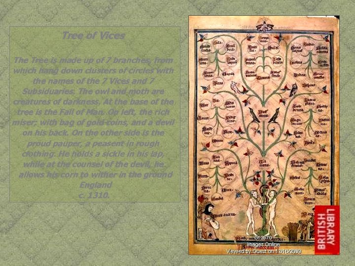 Tree of Vices The Tree is made up of 7 branches, from which hang