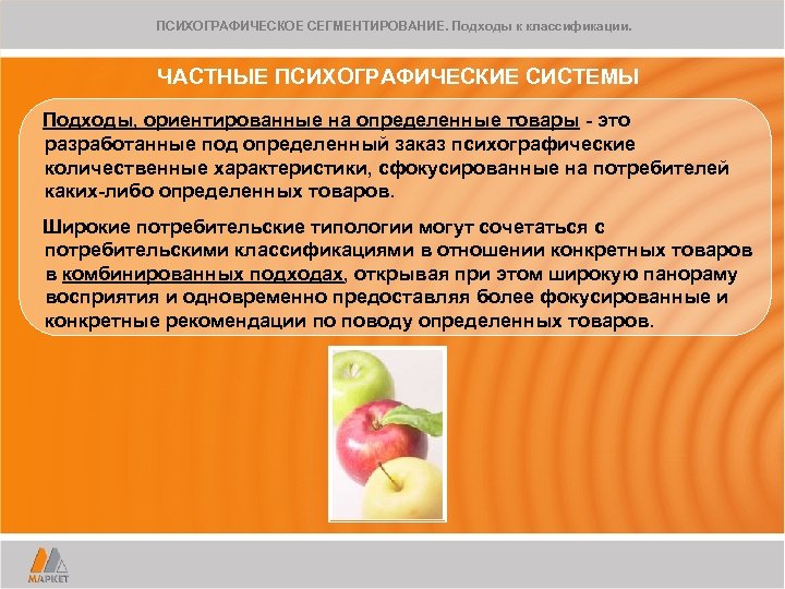 ПСИХОГРАФИЧЕСКОЕ СЕГМЕНТИРОВАНИЕ. Подходы к классификации. ЧАСТНЫЕ ПСИХОГРАФИЧЕСКИЕ СИСТЕМЫ Подходы, ориентированные на определенные товары -