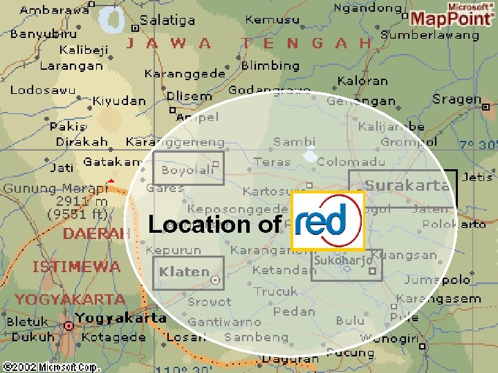 Location of Sukoharjo 