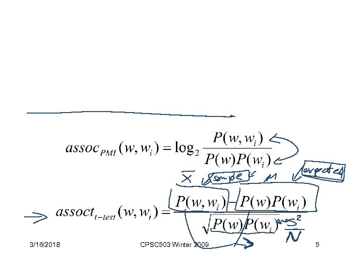 3/16/2018 CPSC 503 Winter 2009 5 