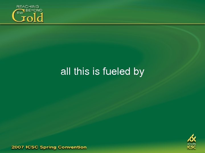 all this is fueled by 