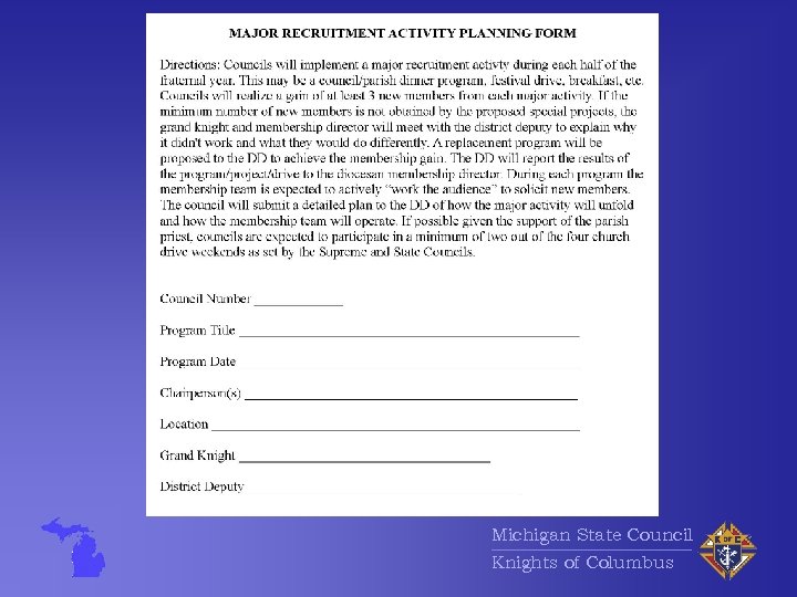 Michigan State Council Knights of Columbus 