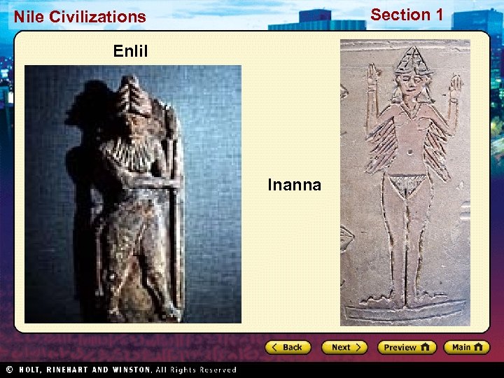 Section 1 Nile Civilizations Enlil Inanna 