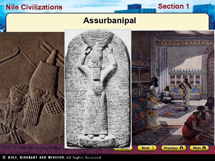 Section 1 Nile Civilizations Assurbanipal 