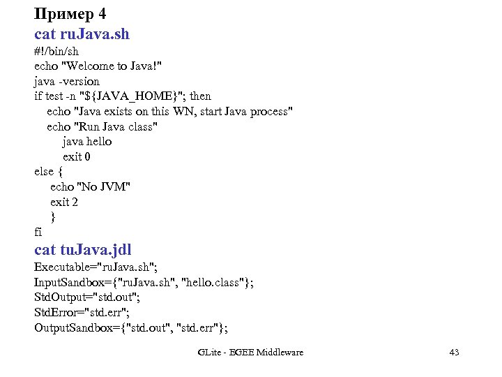 Пример 4 cat ru. Java. sh #!/bin/sh echo 