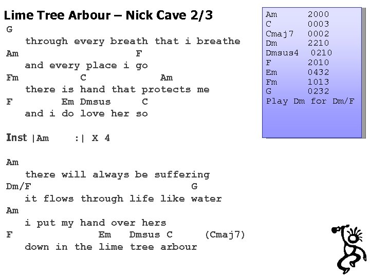 Lime Tree Arbour – Nick Cave 2/3 G through every breath that i breathe