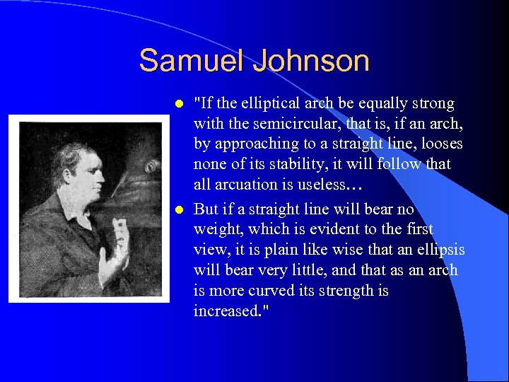 Samuel Johnson l l 