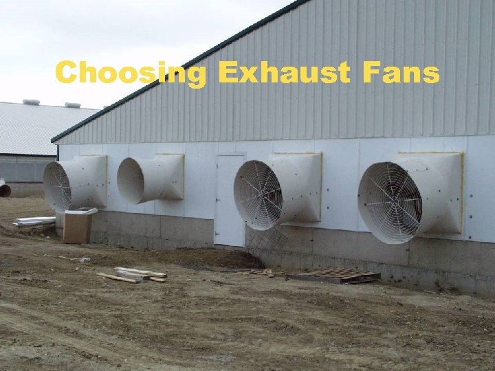 Choosing Exhaust Fans 