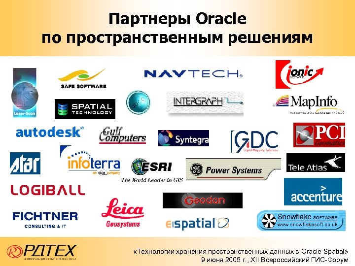 Партнеры Oracle по пространственным решениям «Технологии хранения пространственных данных в Oracle Spatial» 9 июня