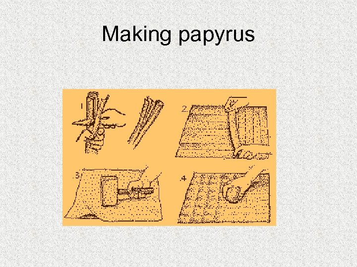 Making papyrus 