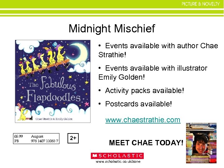 Midnight Mischief • Events available with author Chae Strathie! • Events available with illustrator