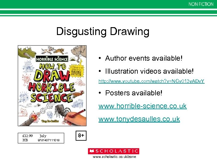 Disgusting Drawing • Author events available! • Illustration videos available! http: //www. youtube. com/watch?