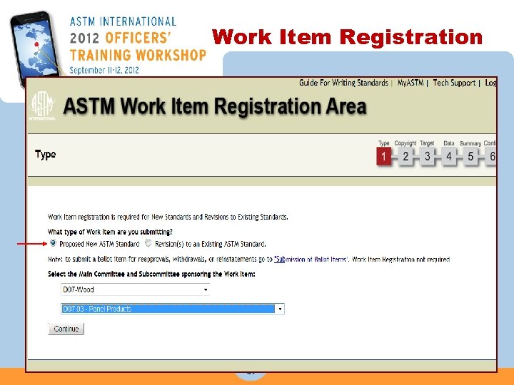 Work Item Registration 