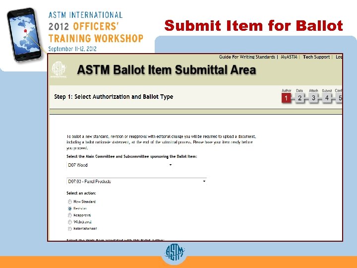 Submit Item for Ballot 
