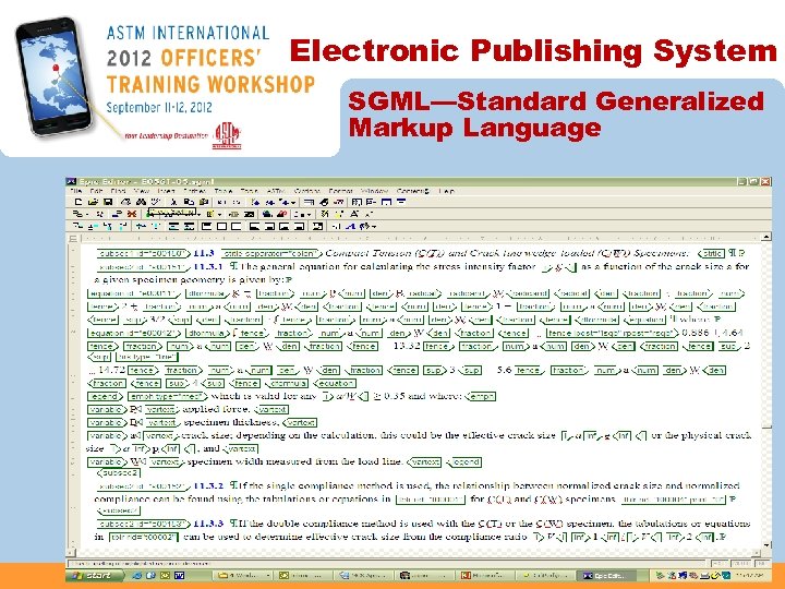 Electronic Publishing System SGML—Standard Generalized Markup Language 