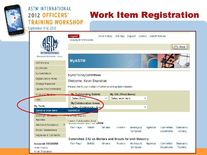 Work Item Registration 