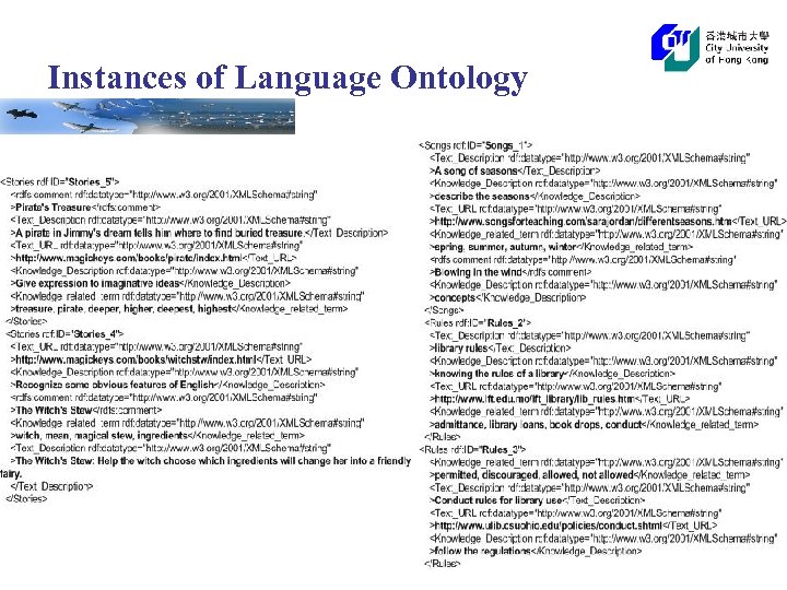 Instances of Language Ontology 