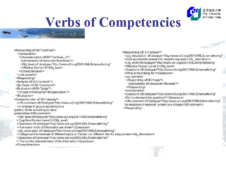 Verbs of Competencies 