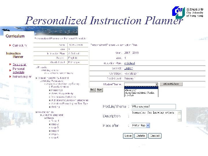 Personalized Instruction Planner 