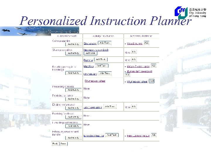 Personalized Instruction Planner 