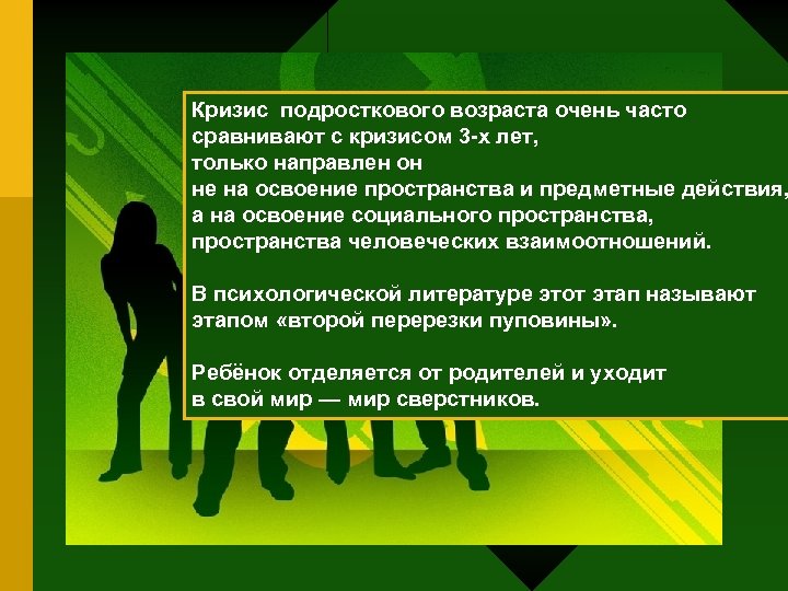 Кризис подросткового возраста в психологии презентация