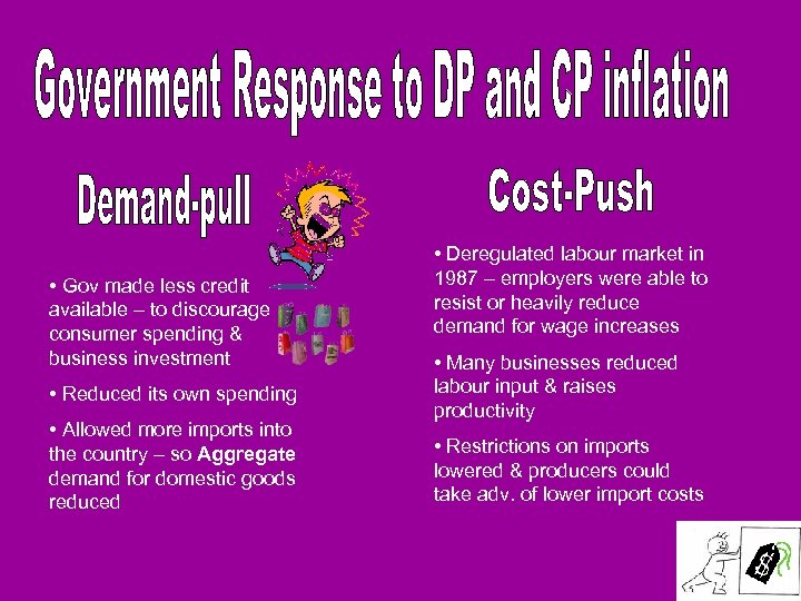  • Gov made less credit available – to discourage consumer spending & business