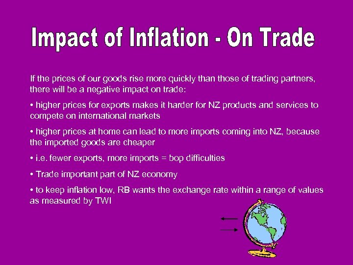 If the prices of our goods rise more quickly than those of trading partners,